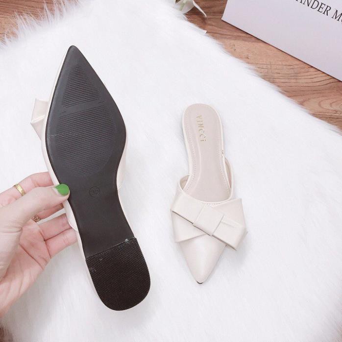 A11 - Giày nữ, sục nữ mũi nhọn 3 cánh, đế 2 cm | BigBuy360 - bigbuy360.vn