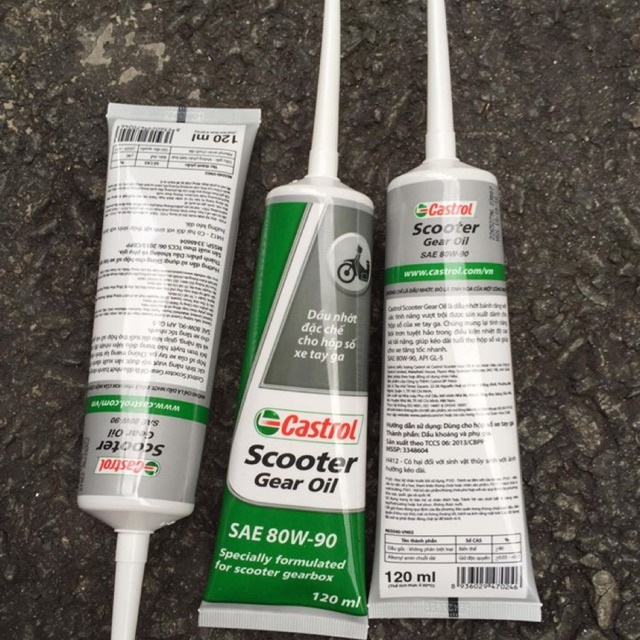 NHỚT HỘP SỐ XE TAY GA NHỚT LÁP CASTROL SCOOTER GEAR OIL TUÝP 120ml