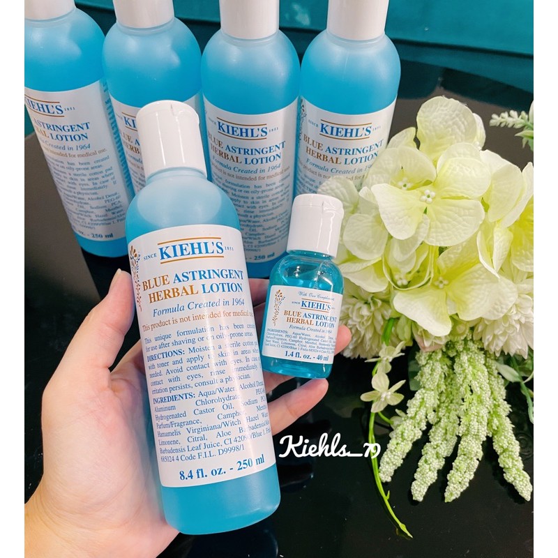 [Bill Mỹ] Toner blue herbal lotion Kiehl’s nước hoa hồng dành cho da dầu và da mụn