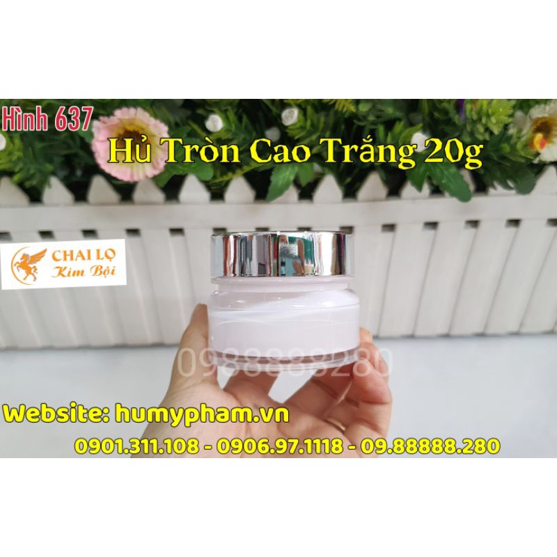 Chai lọ mỹ phẩm - Hủ TRÒN CAO 10g - 20g