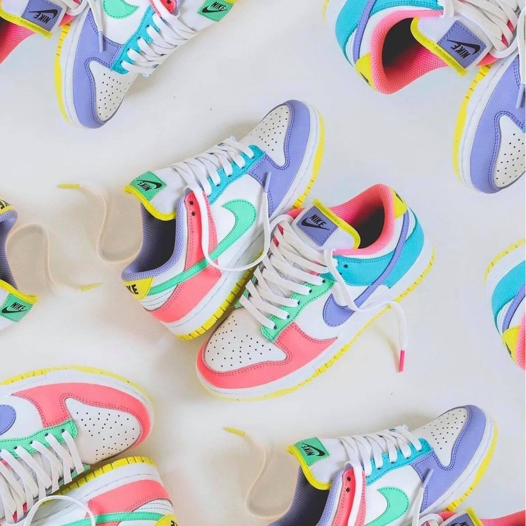 Giày Nike Dunk Low Chính Hãng 🔴FREESHIP🔴 Nike Dunk Low Candy Easter - Giày Thể Thao Nữ Chính Hãng [DD1872 100]