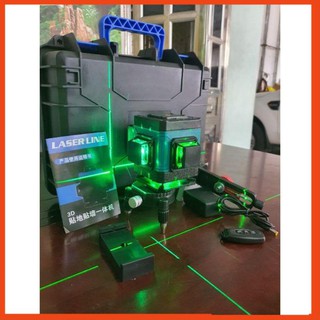 Máy cân mực bắn cốt máy cân bằng laser MAKITA 12 tia xanh laze có điều khiển, sạc, chân đế máy, hộp nhựa