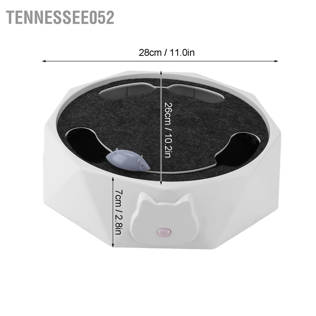 [Hàng Sẵn] Đồ chơi mèo điện có chuột chạy và tấm lót nỉ cho bài tập huấn luyện săn【Tennessee052】