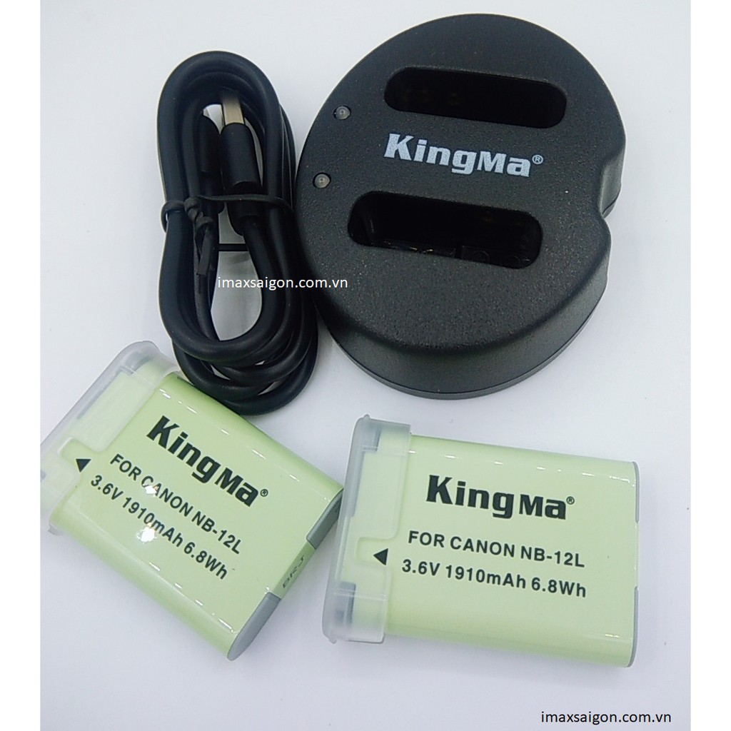 2 PIN 1 SẠC MÁY ẢNH KINGMA FOR CANON NB-12L