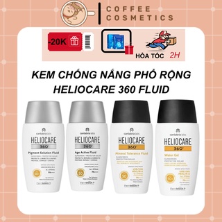 Kem chống nắng Heliocare 360 Water Gel SPF 50+ coffeecosmetics