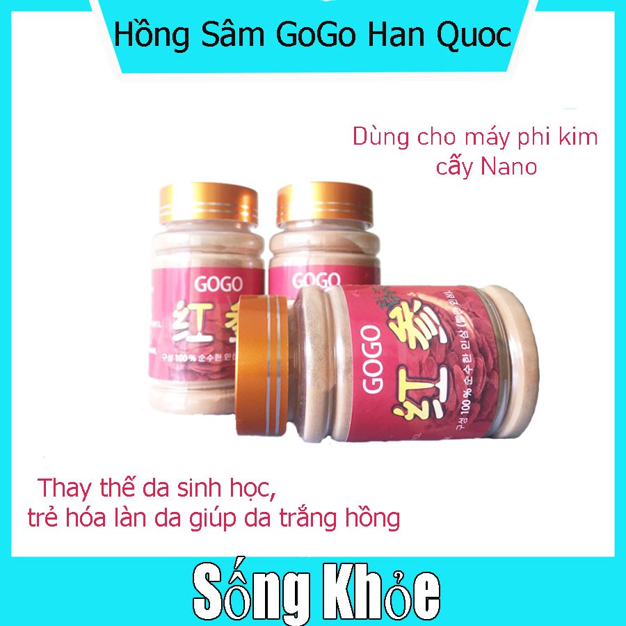 Hồng Sâm GoGo Hàn Quốc (Dùng cho máy phi kim cấy Nano trong Spa, Thẩm Mỹ) trẻ hóa da như da em bé