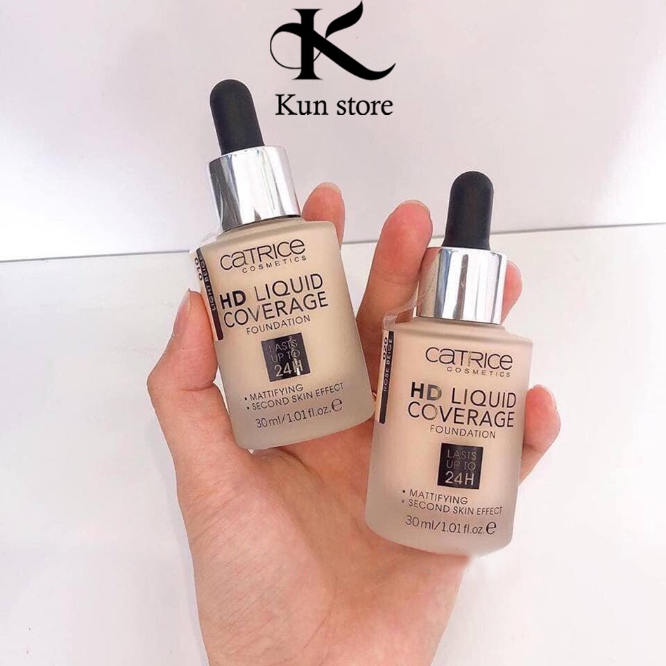 Kem nền chống nắng CATRICE HD Liquid Coverage Foudation Lasts Up To 24H KUN040