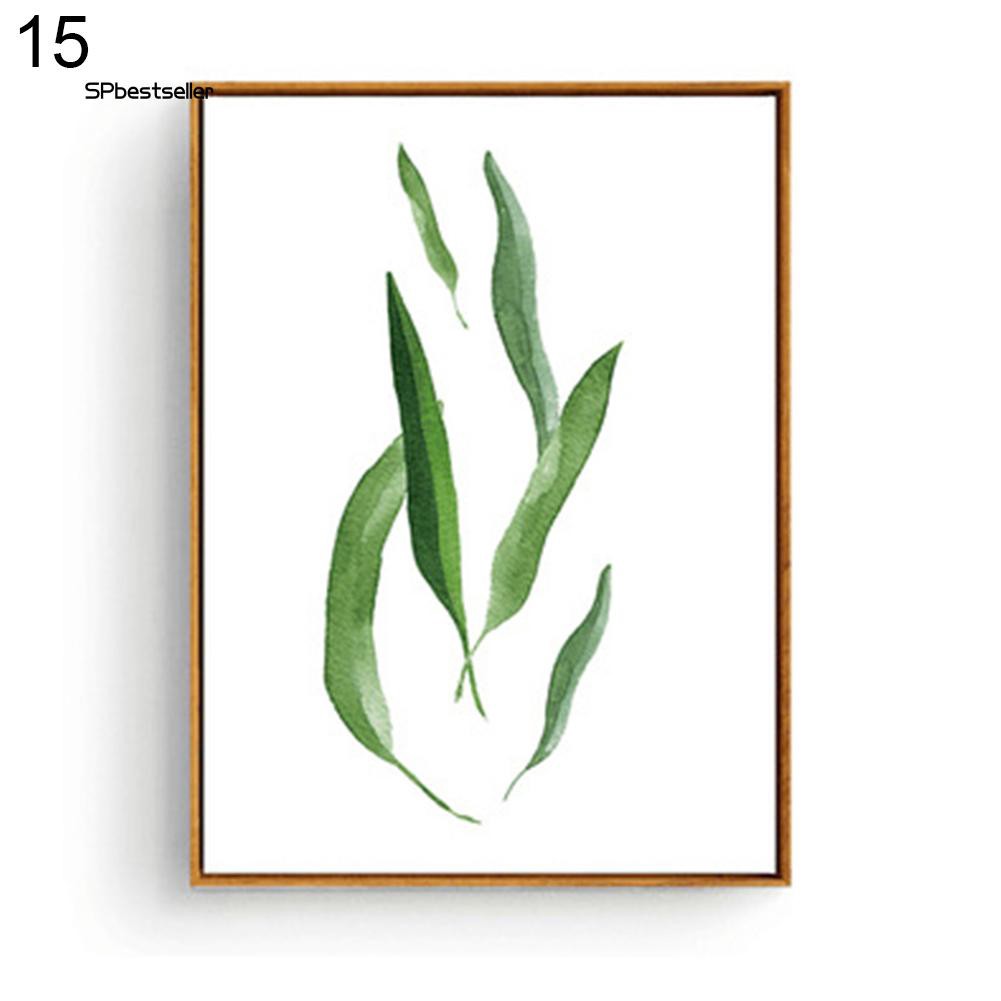Tranh vải canvas hình lá cây trang trí nội thất độc đáo