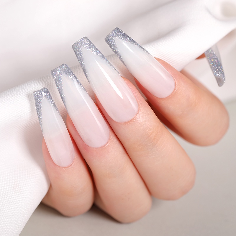 Sơn móng tay gel UR SUGAR UV trắng sữa trong suốt 7ml