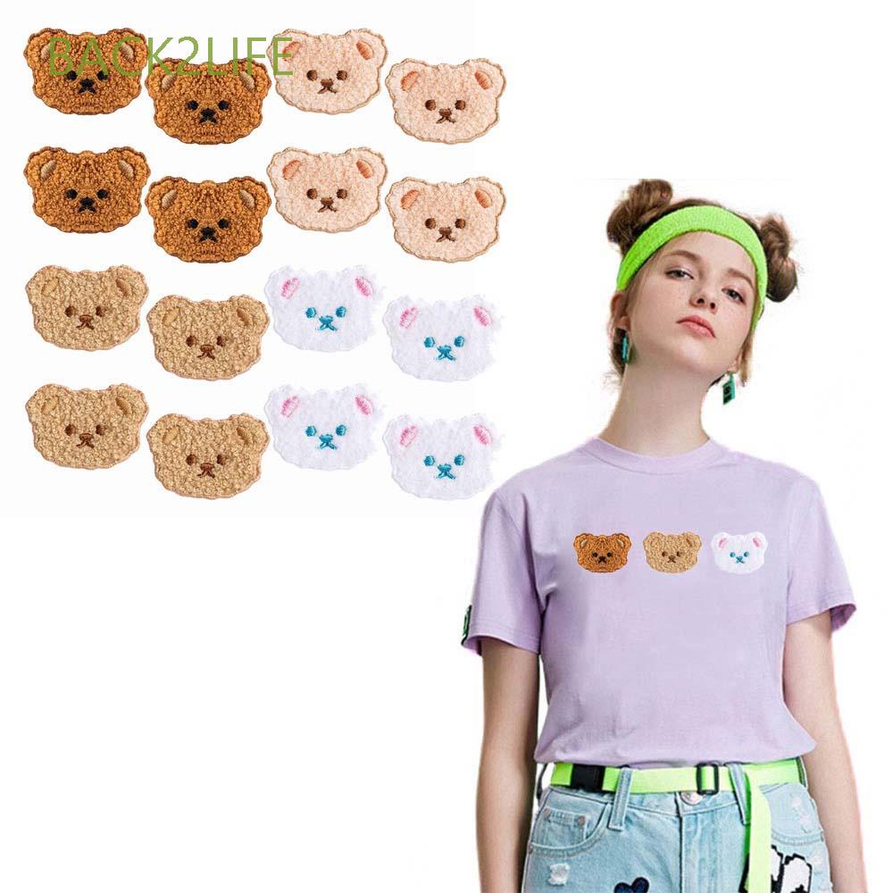 Miếng dán quần áo dạng ủi hình chú gấu đáng yêu