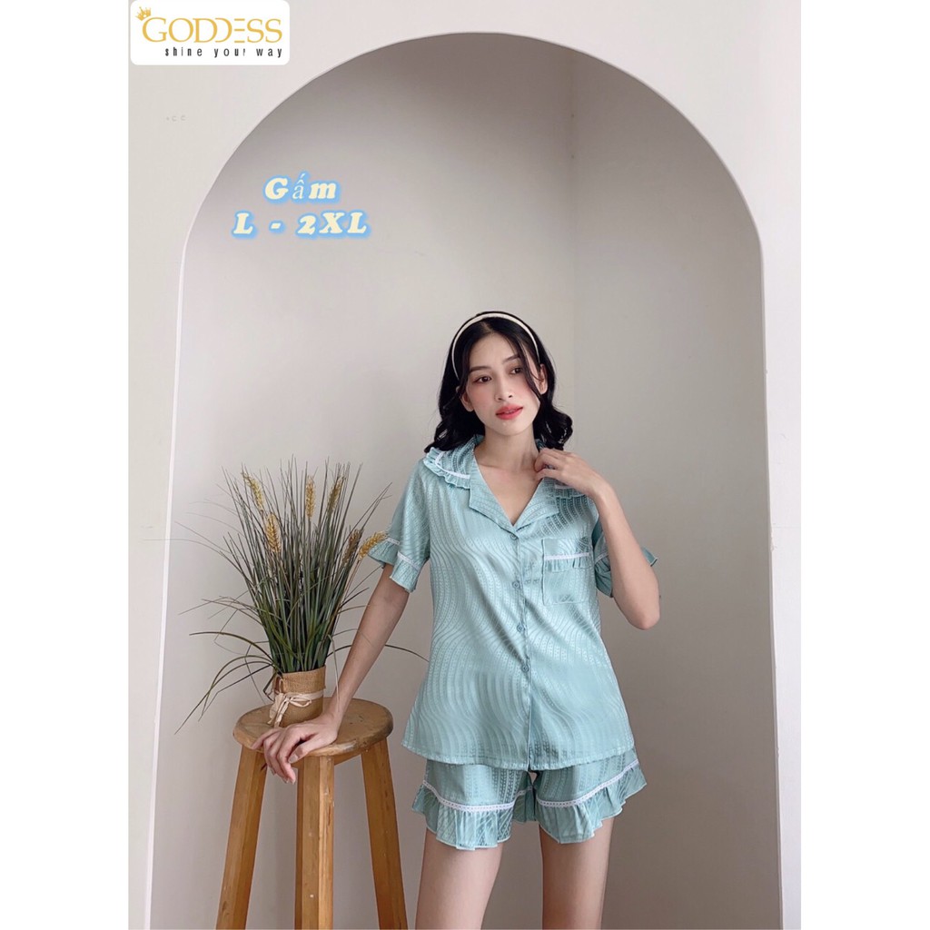 [Mã GODD2407 giảm 5% đơn 199K] Bộ đồ Pijama Lụa Gấm 💖 Đồ ngủ đùi Bigsize 50 - 75kg Gấm mát lạnh mặc cực thích | BigBuy360 - bigbuy360.vn