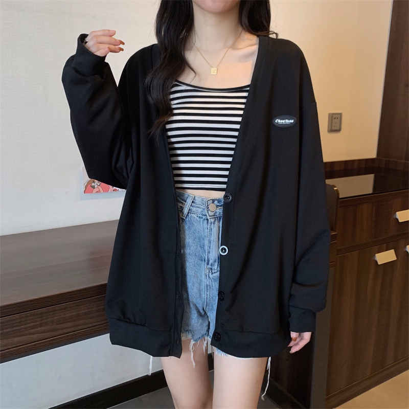 NZN Áo Khoác Len cardigan Tay Dài Dáng Rộng Thời Trang Mùa Thu Cho Nữ