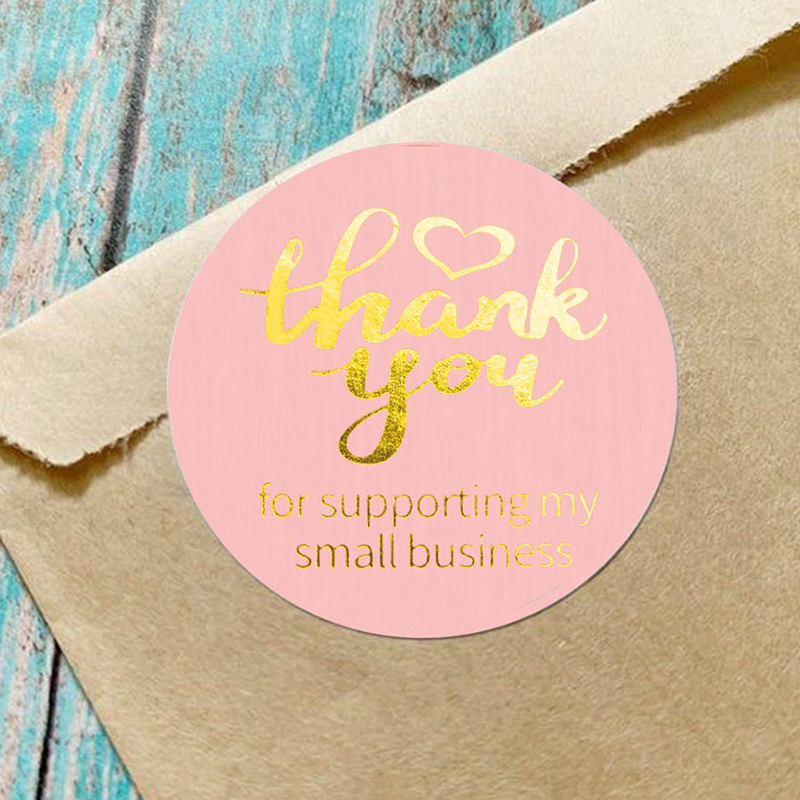 Cuộn 500 Miếng Dán Chữ Thank You 2.54