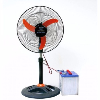 Quạt cây đứng kẹp ắc quy 12v điện cơ 91 qrth/aqt - chính hãng bộ quốc phòng