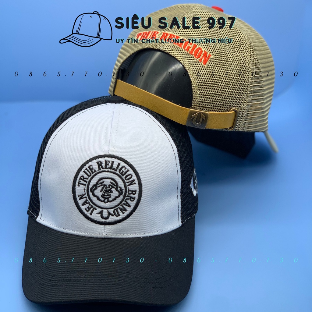 MŨ LƯỠI TRAI PHỐI LƯỚI ÔNG ĐỊA LOGO TRÒN 2 MÀU ĐỎ,ĐEN CAO CẤP ĐẸP