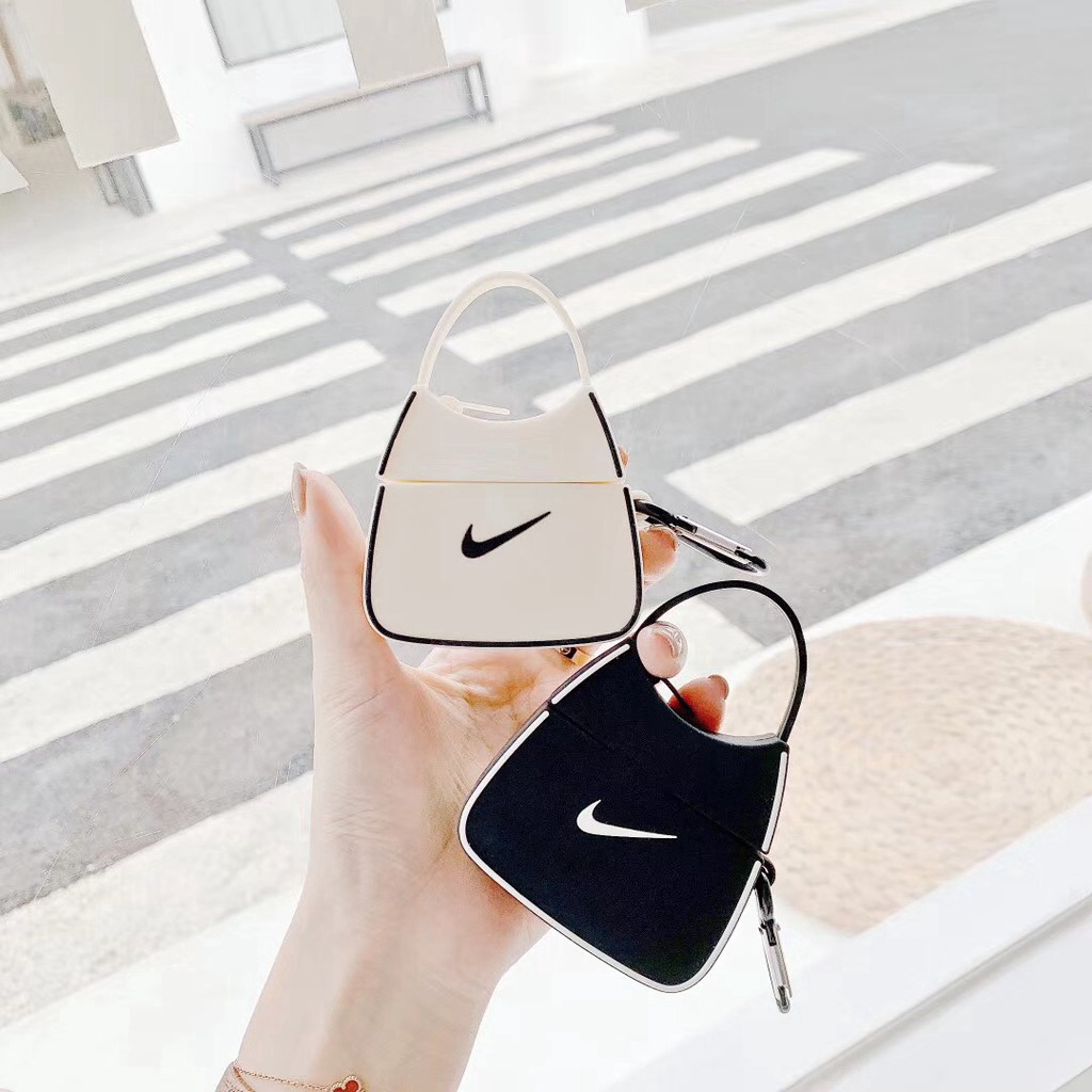 Vỏ Đựng Bảo Vệ Hộp Sạc Tai Nghe Apple Airpods 1/2/pro Hình Túi Nike 3D Chống Rơi Vỡ Chống Va Đập