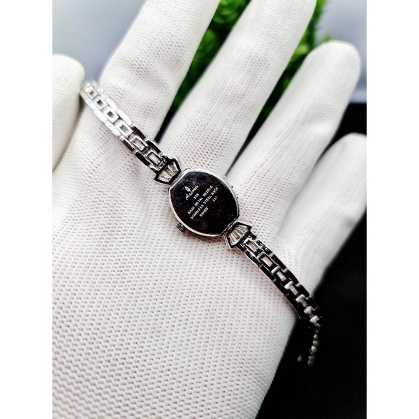 Đồng hồ nữ mặt Opal đá pha lê full dây Thụy sĩ