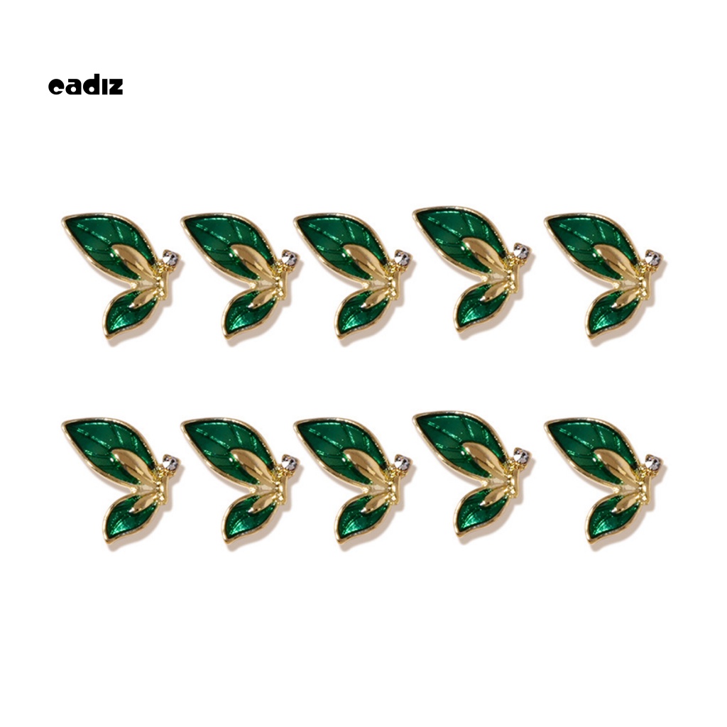 Phụ Kiện Trang Trí Móng Tay Hình Cánh Bướm Lấp Lánh Chống Rỉ Sét DIY