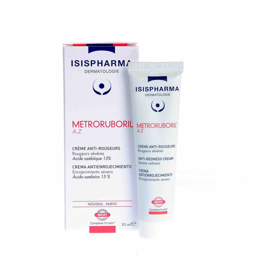 [CHÍNH HÃNG] Kem Dưỡng Ẩm ISIS Pharma Metroruboril A.Z Anti-Redness Cream Dưỡng Ẩm, Phục Hồi Da 30ml