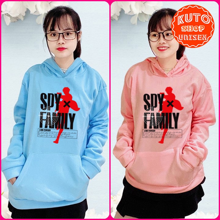 ÁO HOODIE SPYxFAMILY - In Pet Siêu Bền Siêu Đẹp - Full Size Full Màu