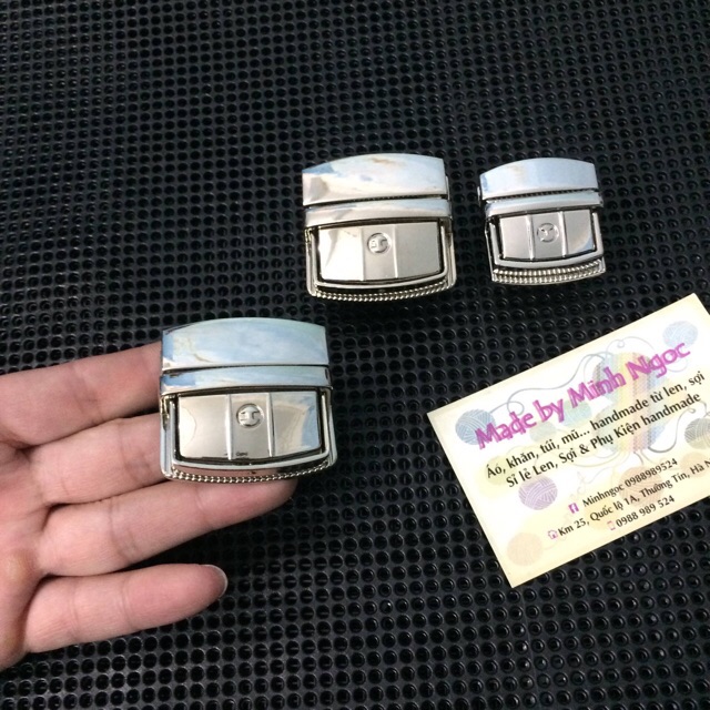 Khoá sập bầu dùng cho túi da, túi handmade