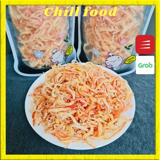 Khô Mực Hấp Nước Dừa Xé Sợi Chillfood Thơm, Ngọt, Bùi 150g, Khô Mực Xé Sợi Ăn Vặt, Đồ Ăn Vặt Ngon Rẻ