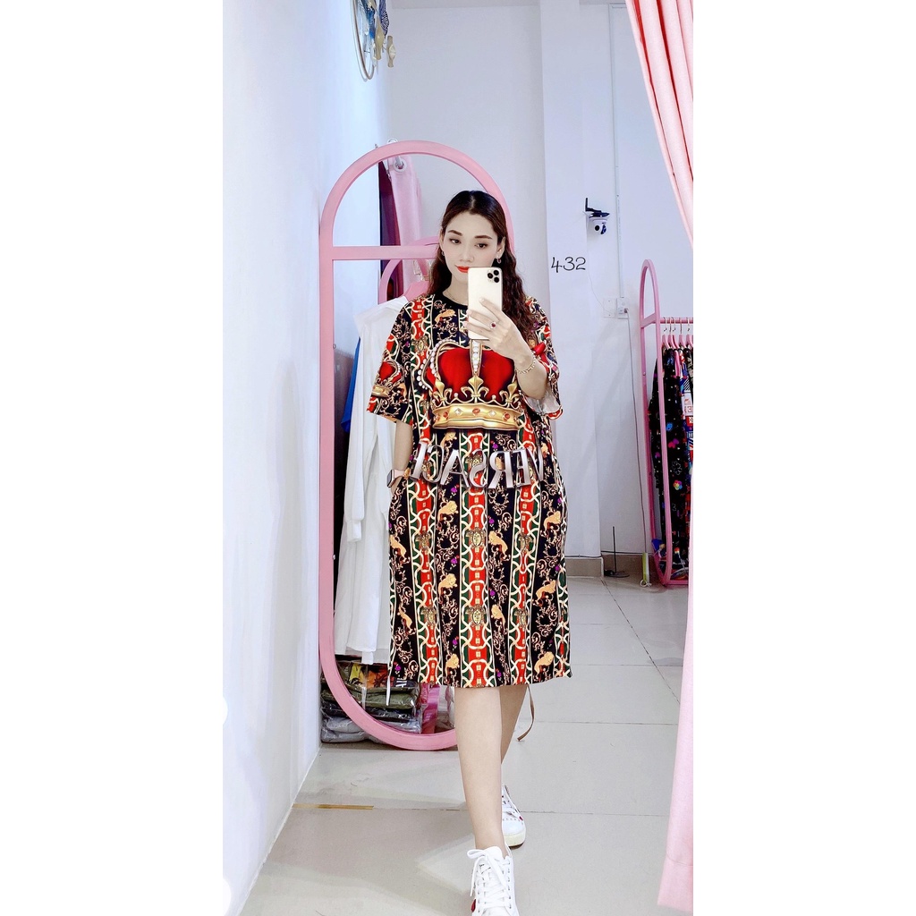 Đầm Suông 3D Big Size, Hàng Shop bao đẹp - D432