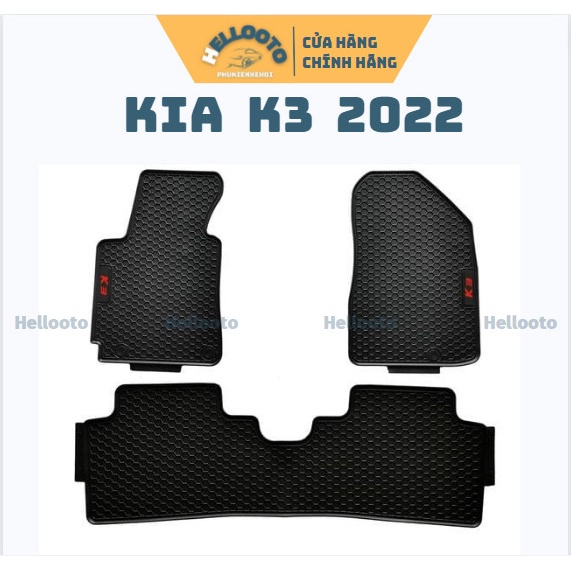 Thảm Lót Sàn Cao Su Xe Kia K3 2021 2022 Hàng Cao Su Đúc Ko Mùi Chuẩn Form xe dễ dàng vệ sinh lau rửa