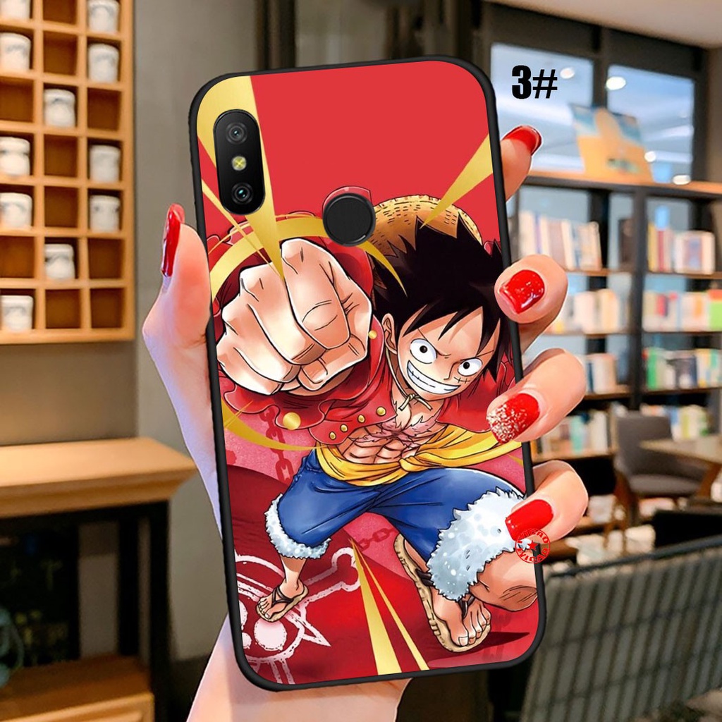 Ốp Điện Thoại Họa Tiết Hoạt Hình one piece luffy Cho xiaomi redmi note 5 6 7 pro 5a ti12