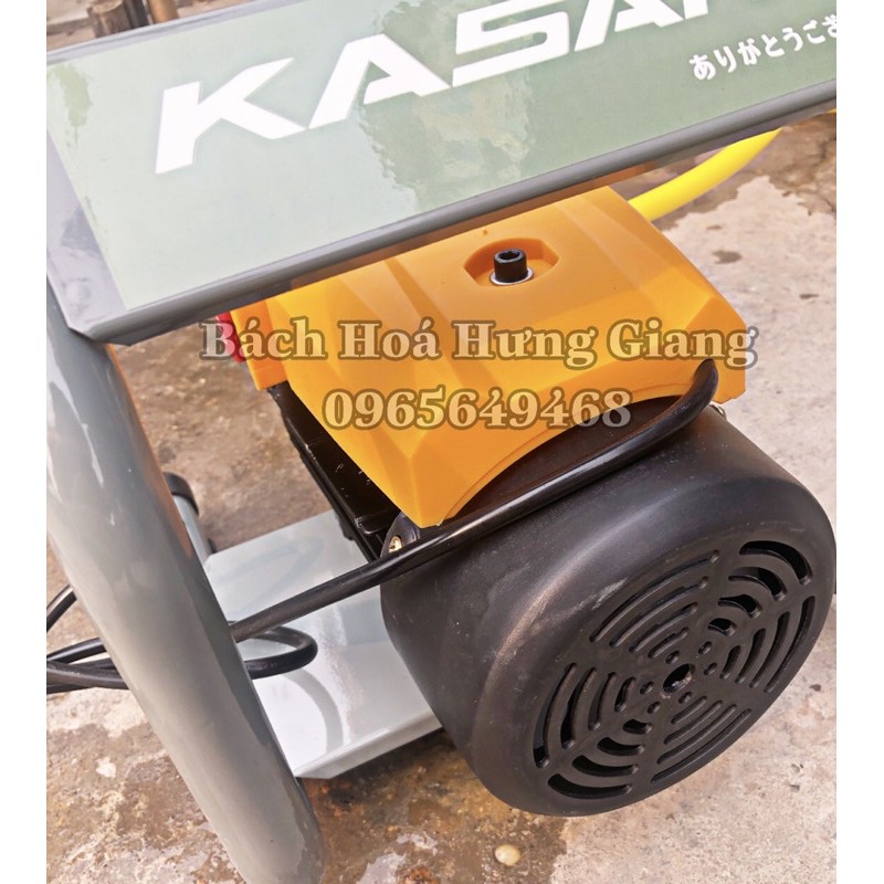 [CHUẨN CTY KÈM VIDEO ] MÁY RỬA XE KASAKI 2000W Mô Tơ Lõi ĐỒNG 100% Dây 15M Bảo Hành 1 Năm (BH Nhanh)