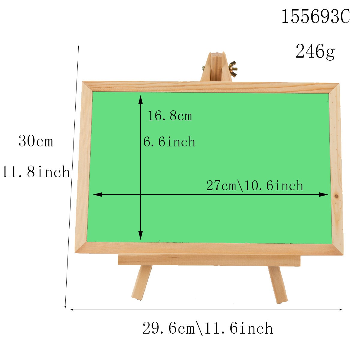 Bảng Đen Bằng Gỗ Kèm Giá Đỡ Có Thể Di Chuyển Dùng Trang Trí Nhà Cửa / Quán Bar Diy