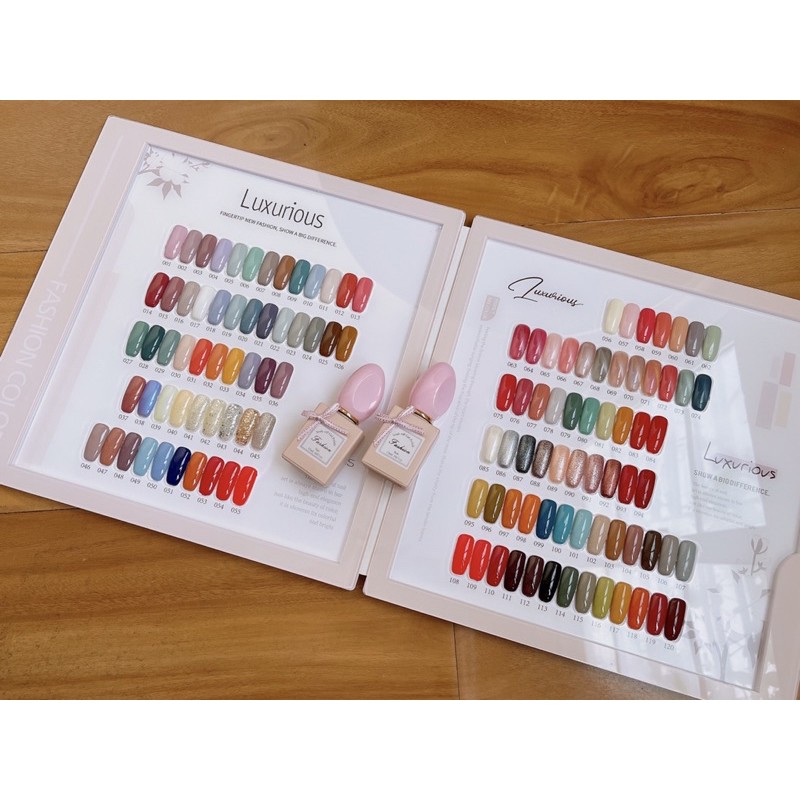 Set son gel cao cấp hàn quốc 120 màu tặng bảng màu base top