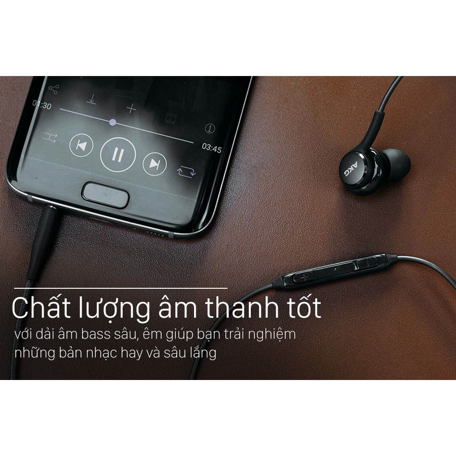 Tai nghe Samsung AKG kèm máy S10 chính hãng Samsung tặng núm phụ bảo hành tại shop