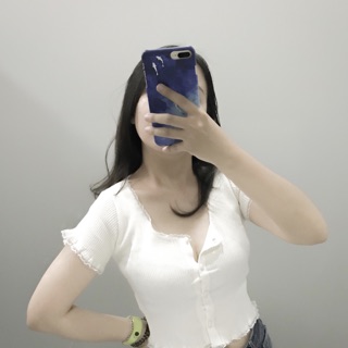 Áo croptop len thun