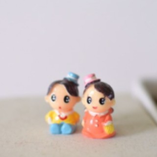 Phụ kiện tiểu cảnh - Cặp đôi em bé