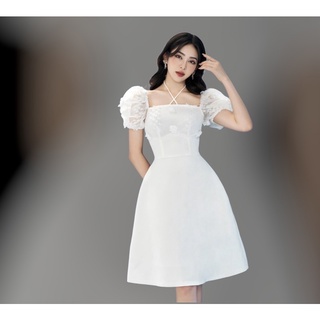 đầm hoa thiết kế phối cao cấp ảnh thật chubby bigsize (Anitagreen - Vicky ag) AV51-0822