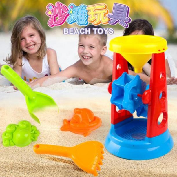Bộ đồ chơi xúc cát guồng quay
