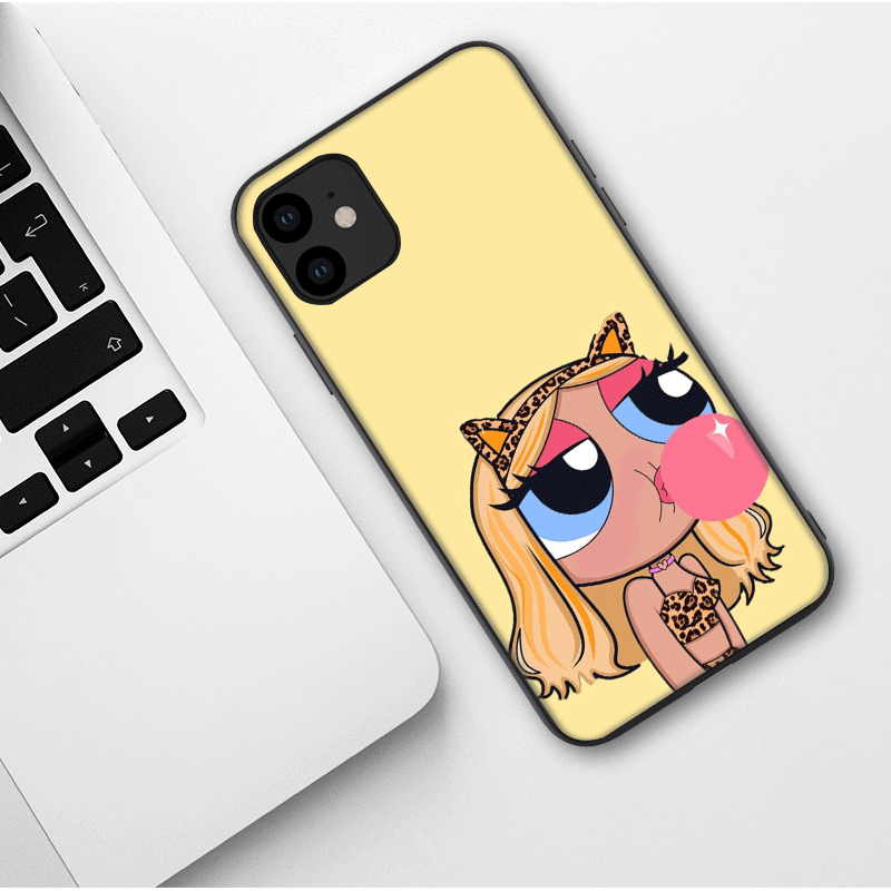 Mobile Ốp Điện Thoại Tpu Mềm Hình Powerpuff Girls Cho Iphone 5 6 5 6 S 5 Se 6 7 8 Plus X Xs Xr Xs Max