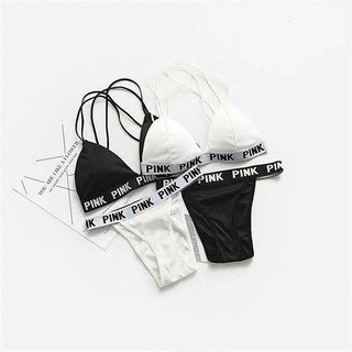Sét Đồ Lót Bra và Quần (1981), Set bộ sexy, Dưới 55kg, Màu Đen, màu Trắng