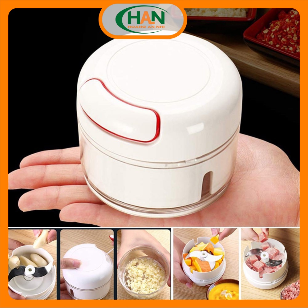 Máy xay tỏi ớt mini cầm tay không dùng điện - máy xay đa năng mẫu mới