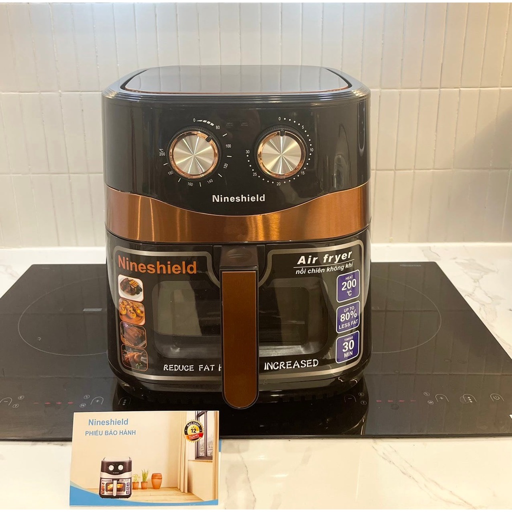 NỒI CHIÊN KHÔNG DẦU NINESHIELD KB-8002M 10.5 LÍT CÔNG SUẤT 1600W