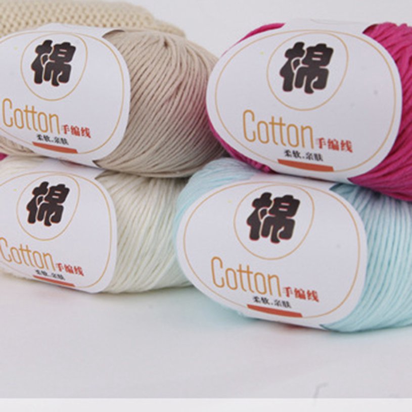 Cuộn len cotton dài nhiều màu dễ thương xinh xắn