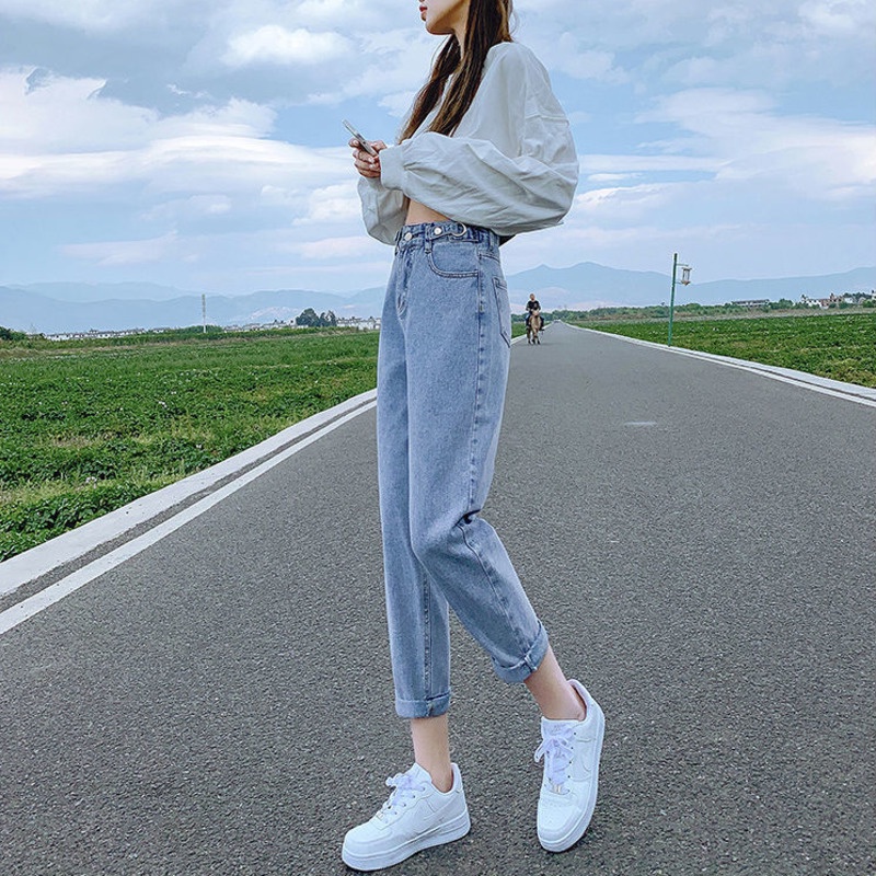 Quần Jean Nữ Lưng Cao Kiểu Dáng Mới