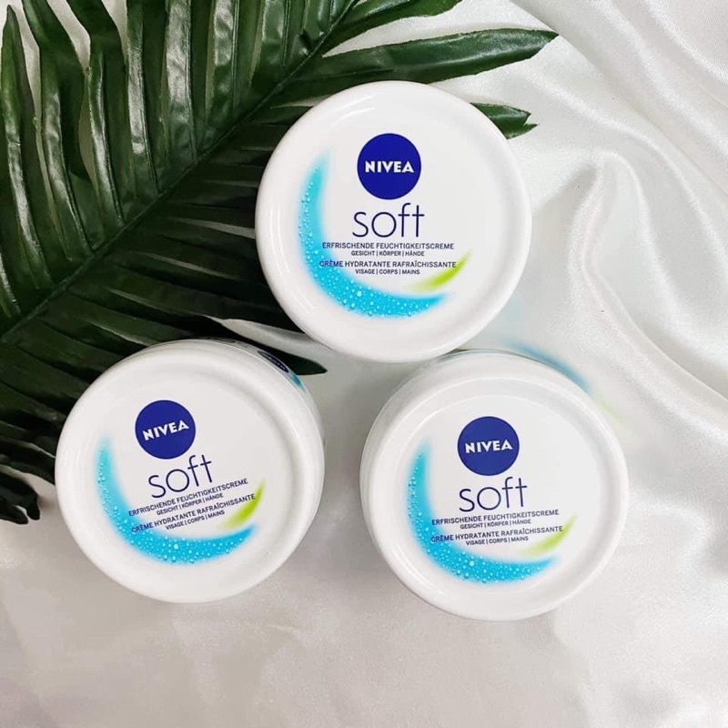 Kem Dưỡng Ẩm Nivea ⚡ SALE CỰC SỐC ⚡ Kem Dưỡng Trắng Da NIVEA SOFT Dung Tích 200ML Hàng Đức Chính Hãng