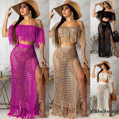 Set áo lửng trễ vai + chân váy xẻ tà phong cách quyến rũ dành cho nữ
