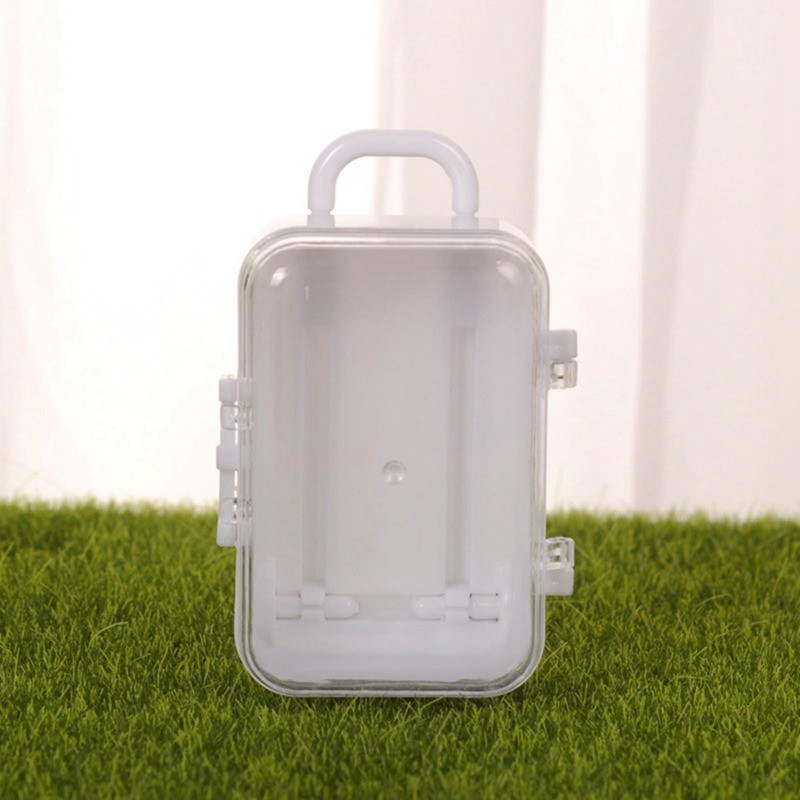 Hộp đựng mini hình vali xinh xắn trơn màu