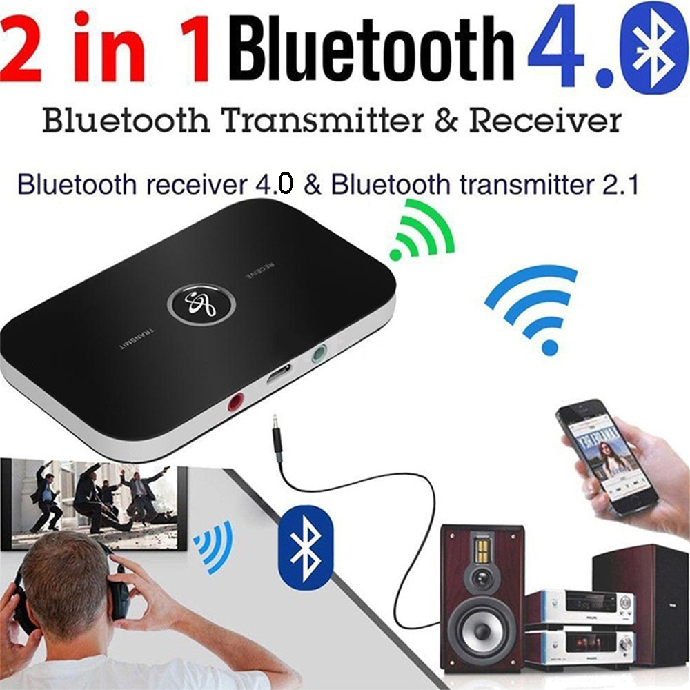 Bộ Thu Phát Tín Hiệu Âm Thanh Bluetooth Không Dây 2 Trong 1 Cổng Cắm Rca A2dp