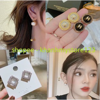 Khuyên tai , bông tai bạc 925 sang chảnh siêu đẹp cực xinh km0111