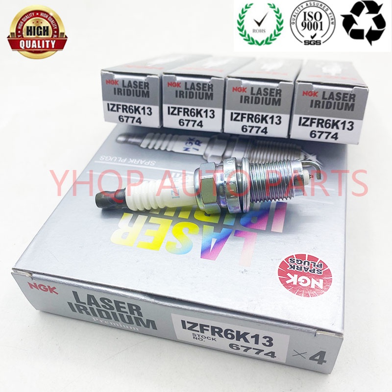 4 CÁI NGK IZFR6K13 6774 Iridium Platinum Bugi HONDA CITY / JAZZ / BRV