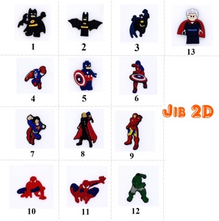 Miếng jibbitz Marvel, Hero (ship từ 5 jib trở lên)